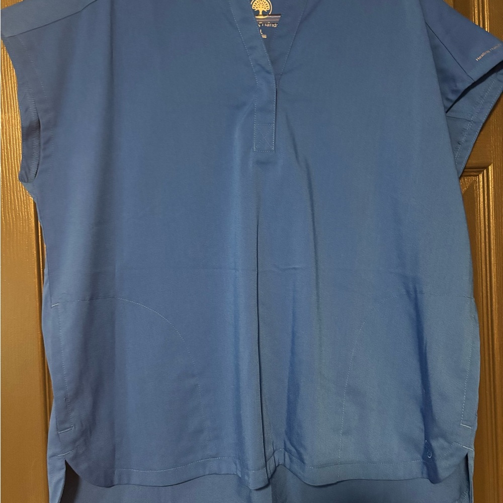 Blue Short Sleeve Top